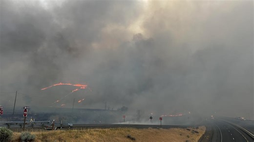 Much of eastern and central Oregon blanketed by wildfire smoke, reducing air quality