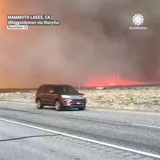 77K views · 1K reactions | The Pack Fire in Mono County, California, sent plumes of smoke billowing into the sky as it burned over 3,400 acres of land and at least 15 structures on Thursday. | AccuWeather | Facebook