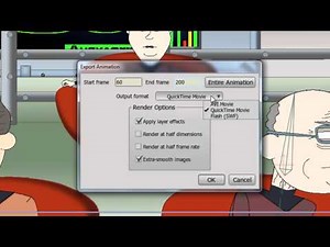Anime Studio 10 - Debut - Basic Exporting - Tutorial
