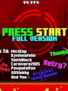 Geometry Dash Press Start Full Version