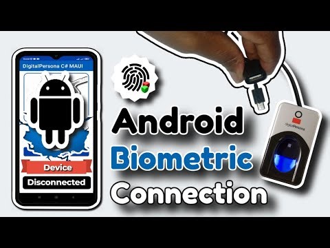Enterprise Android Biometric Device Connection Handling (.NET MAUI) – HID DigitalPersona 4500