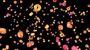 Donuts Flying Loop Background Lots Flying Stock Footage Video (100% Royalty-free) 1089643573 | Shutterstock