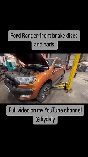 Front brake discs and pads replacement on a 2016 ford ranger.. full video on the YouTube channel @ diydaly #fordranger #fordrangerwildtrak #mechanic #mechaniclife #mechanictips #mechanicproblems #diydaly #vehicletechnician #cargarage #garagelife #motortrade #mechanicsofinstagram | DIYDaly
