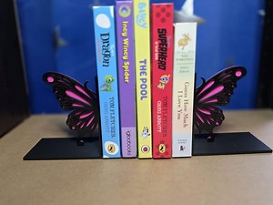 Personalised Butterfly Bookends Customisable Colour Wing Inserts Minimalist Book Shelf Decor - Etsy