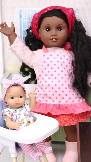 Mama & Baby Doll Getting Ready to Cook!