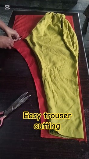 Easy Trouser Cutting #sewing #asifacuttinghacks #shortvideo