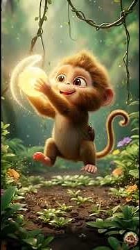 Toony Monkey Finds a Glowing Fruit – Epic Cartoon Surprise! #Monkey #Cartoon #ToonyMonkey