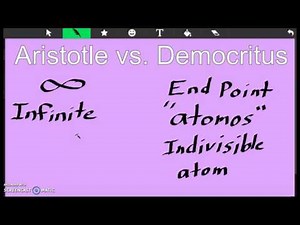 Aristotle and Democritus