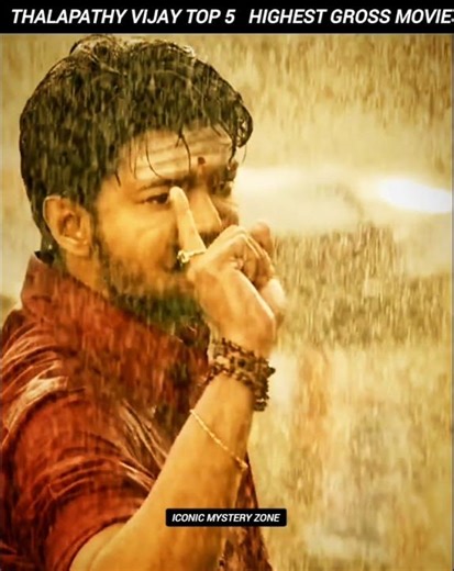 Top 5 Highest Grossing Movies Of Vijay Thalapathy #leo #goat #shorts #thalapathyvijay