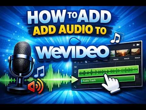 How To Add Audio To WeVideo!