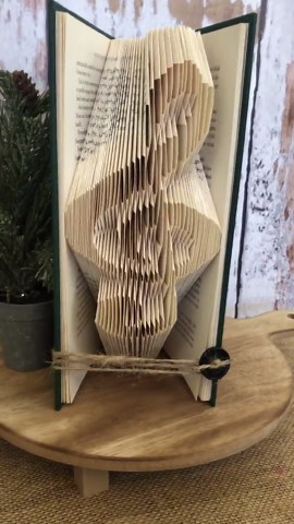 Treble Clef Folded Book Art - Music Teacher Gift - Etsy