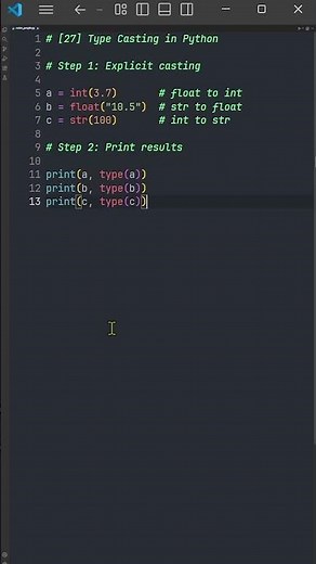[27] Python Type Casting | Explicit Type Conversion | Codex People