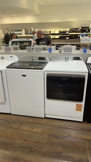 Maytag pet pro top load washer and electric dryer white