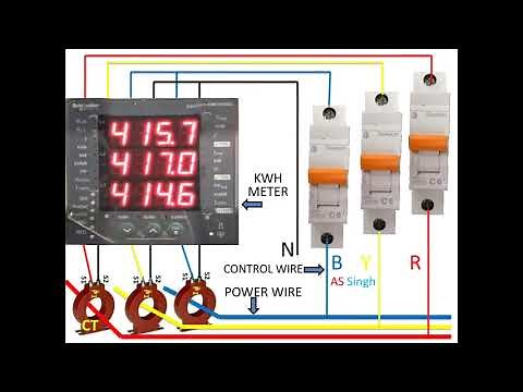KWH METER WIRING DIAGRAM. THREE PHASE KWH METER WIRING. KWH METER WIRING WITH CT.