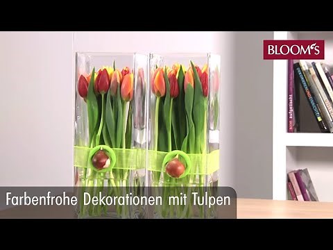 Farbenfrohe Deko mit Tulpen | DIY Frühlingsdeko | spring decoration | BLOOM’s Floristik