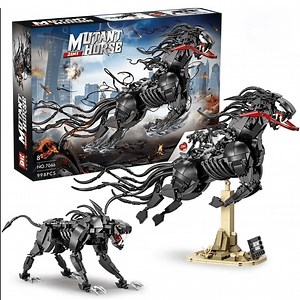 Honchoes Mutant Horse Wolf Building Blocks Set Compatible with Lego Animal Action Figure Decor Gift for Adults 998 PCS