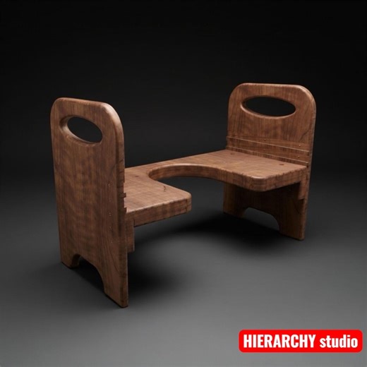 Ergonomic Wooden Stool | Adjustable Height Multi-position Seating - Etsy