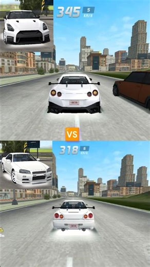 Nisaan GTR🆚Nissan Skyline Comparison 🤯🤯#extremecardriving #youtubeshorts #testing #nissan