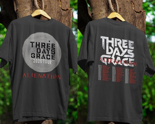 Three Days Grace Alienation Tour 2025 T-shirt: Official Rock Band Merch - Etsy
