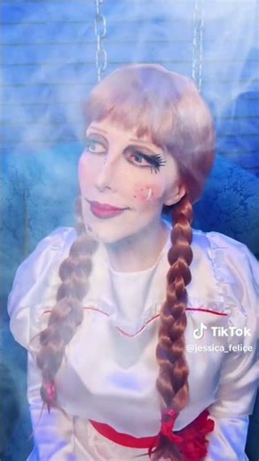 Horror Doll #Horror #Cosplay #Shorts: Character Makeup Costume Dress Up Super Fan, Jessica Felice!
