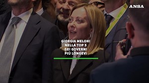 24K views · 760 reactions | VIDEO | La presidente del Consiglio Giorgia Meloni è nella top 5 dei governi più longevi. Superato il Prodi I. In testa il governo Berlusconi II durato 1.409 giorni. #ANSA https://www.ansa.it/sito/notizie/politica/2025/03/28/meloni-sono-daccordo-con-vance-leuropa-si-e-un-po-persa_76593664-b097-4b70-8c0b-d805a8b83b67.html | ANSA.it | Facebook