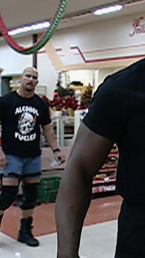 1M views · 10K reactions | Revisit the infamous supermarket brawl between Stone Cold Steve Austin & Booker T during tomorrow’s all-new WWE Rivals at 8/7c on A&E. #WWEonAE | WWE on A&E | Facebook