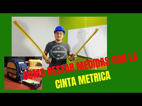 Como restar medidas con la wincha, tips de como usar la cinta metrica.