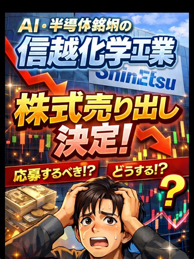 信越化学工業の株式売り出しについて