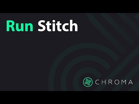 Run Stitch (Plus, Inspire and Luxe) | Chroma Digitizing Software