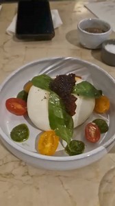 1.7K views · 24 reactions | Buratta, , Heirloom tomatoes, Basil Pesto, Slow roasted Tomatoes, Soy sake mirin jellies  | Chef Rubia | Facebook