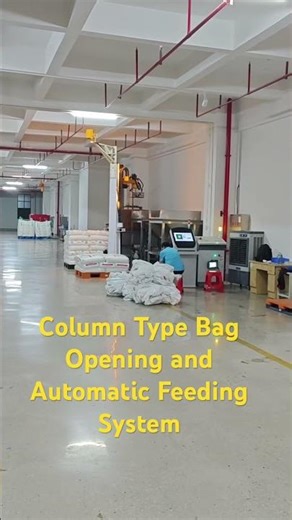 Automatic PVC Powder Bag Emptying Machine | Column Robot Depalletizing and Feeding Solution