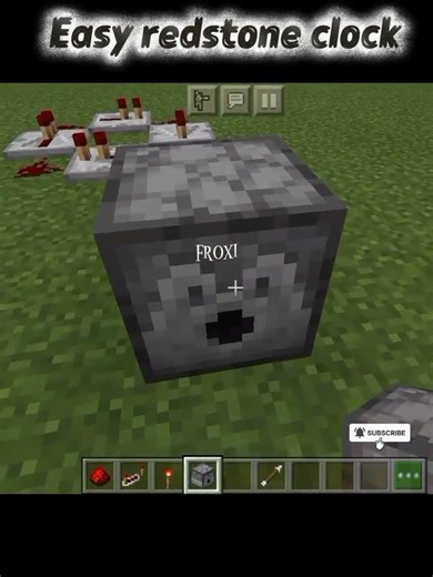 Easy RedStone Clock Tutorial For Minecraft | #edit #viral #minecraft #minecrafttutorial #shorts