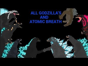 ALL GODZILLA'S AND ATOMIC BREATH (DC2 GODZILLA ANIMATION)