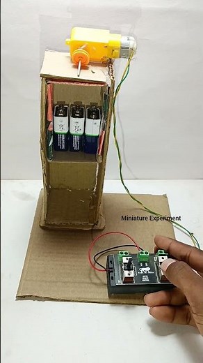 Electric Elevator Lift using DC Motor | Working Model School Science Project #shorts