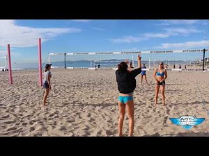 Efficient beach volleyball warmup