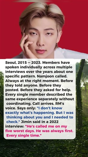 RM Called Every Member on Their Worst Day Before They Even Told Him About It