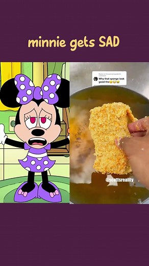 MINNIE GETS SAD #animation #minnie #animated #reaction #meme #art #tiktokminnie