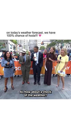 A special forecast on the TODAY plaza. 🩷 | Today Show