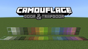 Camouflage Door & Trapdoor Addon (1.21, 1.20) - MCPE/Bedrock Mod