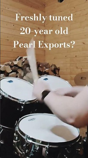 Soundchecking freshly tuned 20-year old Pearl Exports! #pearldrums #drumshorts