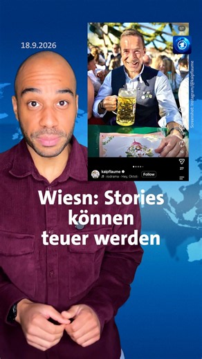 Welche Regeln gelten für Influencer auf dem Oktoberfest? #wiesn #tagesschau #shorts