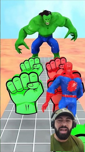 Spider-Man's super transformation #shorts #spiderman #hulk