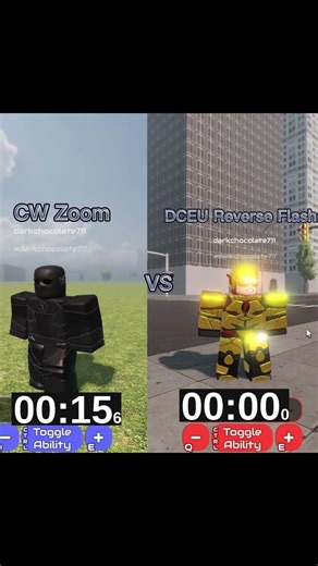 CW Zoom vs DCEU Reverse Flash⚡️Who Win? #roblox #edit #speedster #flash #marvel #battle #viral