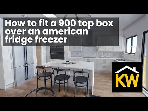 How to install a 900 top box above an American Fridge Freezer - Kitchen Warehouse