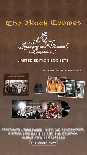 Announcing #TheSouthernHarmonyAndMusicalCompanion Limited Edition Box Sets ✌️ We revisited the archives alongside our friend George Drakoulias and created an incredibly special, super deluxe edition of our sophomore album featuring unreleased studio recordings, rare B-sides, a live performance from Sam Houston Coliseum in Houston, TX on February 6, 1993, and a newly remastered album from the original 1/4” production master. Super deluxe 4LP and 3CD box sets include a reproduction of the original