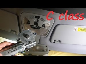 Mercedes w203 Panoramic Sunroof Motor Replacement - stuck / repair c200 c160 c180 c230