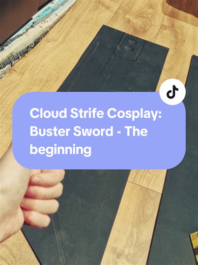 Don't judge the toblerone ruler 😅 Work has started on the Buster Sword - until I realised I had no more glue left in the flat so watch this space 🤣 #finalfantasy #cosplay #cosplayer #finalfantasy7 #cloudstrife