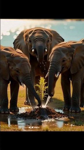 The snake saved the litchi tree from drying up by seeing water 😭 #ai​ #tree​ #save​ #plants​ #tree​