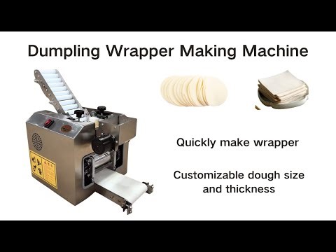 Electric Dumpling Skin Maker | Automatic Dough Pressing & Cutting Machine #machine