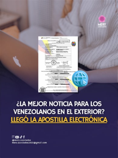 🚨 NUEVA ACTUALIZACIÓN EN LA APOSTILLA VENEZOLANA Ya se está implementando la Apostilla Electrónica y ahora algunos documentos como las actas de nacimiento podrían gestionarse directamente desde el sistema del SAREN 🇻🇪 Esto es clave para quienes están fuera de Venezuela porque: ✔️ Reduce traslados ✔️ Ahorra tiempo ✔️ Facilita trámites desde casa en muchos casos ⚠️ Pero ojo: No todos los documentos aplican igual y todavía hay pasos de legalización previos que siguen siendo obligatorios en mucho